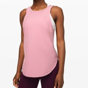 LULULEMON Close the Distance Tank Pink Taupe 6